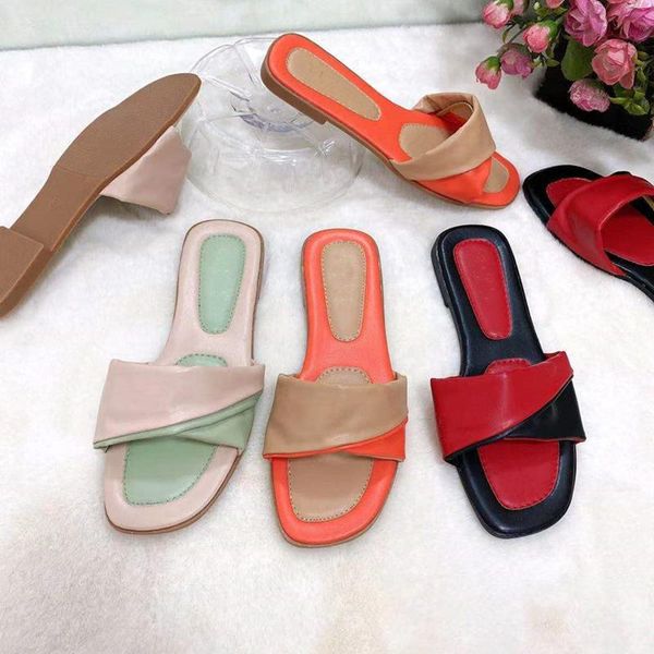 

summer women's shoes fashion outdoor open toe flat sandals casual beach slippers plus size 42, Black