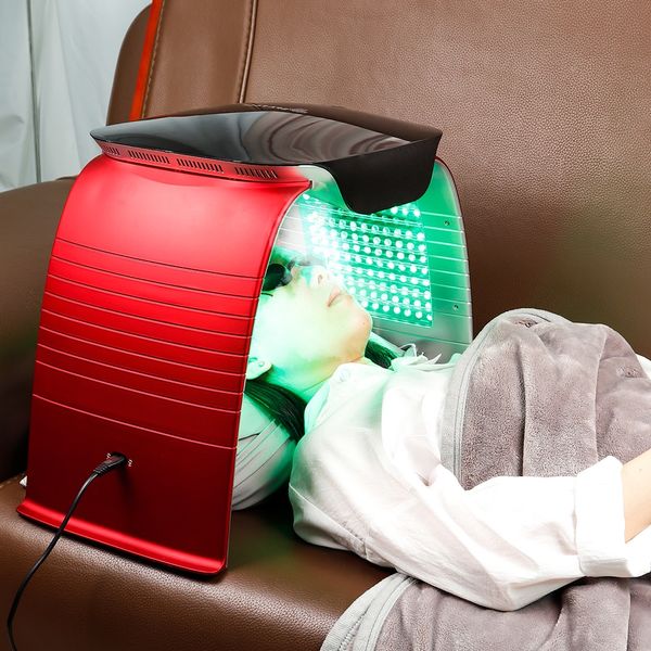Продукты по уходу за кожей 7 цветной лампы Nano Steamer Pads ремень PDT маска лица красота красная световая терапия светодиодная маска для лица