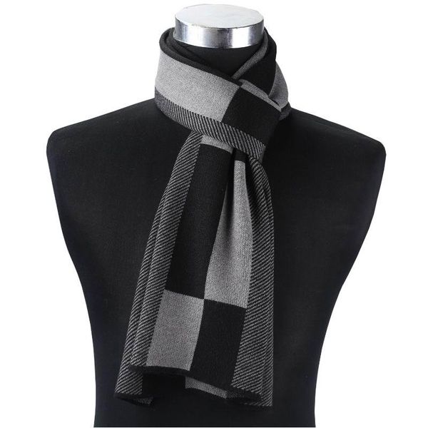 

scarves 2021 arrival winter fashion plaid scarf men 001, Blue;gray