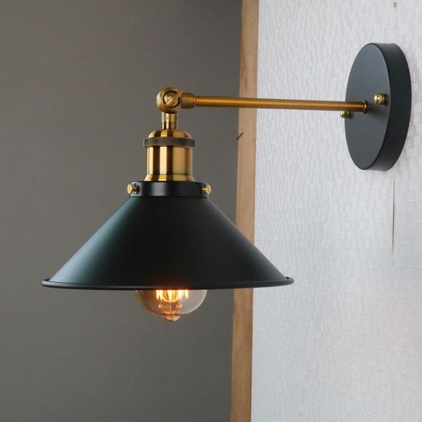 

american style retro industrial light corridor staircase balcony wall lamp bedside restaurant bar iron