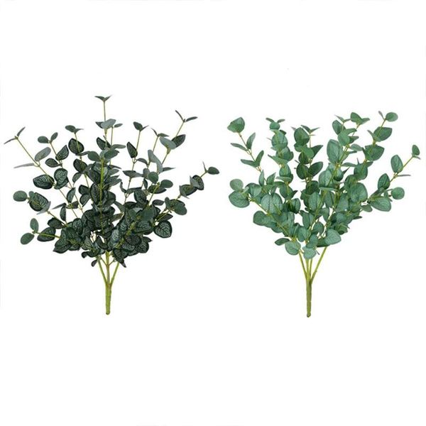 

branch simulation eucalyptus leaf artificial greenery holiday greens home decoration decorative flowers & wreaths