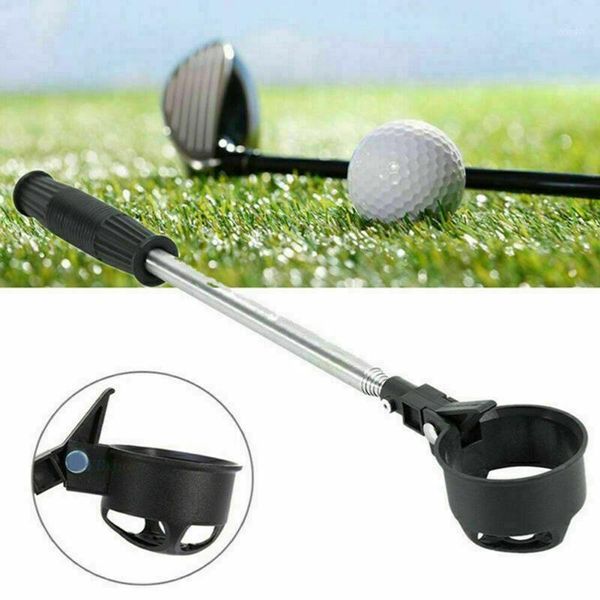 

complete set of clubs retractable scoop golf ball pickup maker stainless steel picker grabber extendable claw sucker tool tools1
