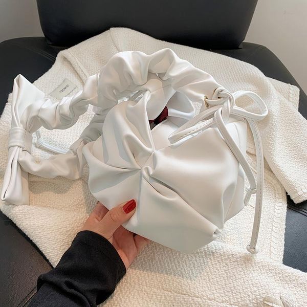 

evening bags designer clutch purse underarm women shoulder white yellow pu leather crossbody luxury fold mini solid color