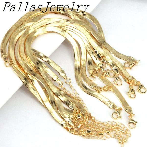 

10pcs copper finished flat snake bracelet, gold bracelet chains , diy making findings, 3mm/4mm/5mm link, chain, Black