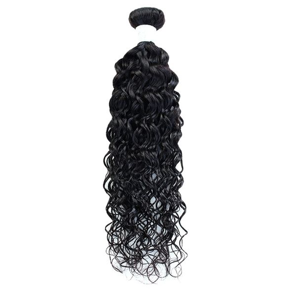 

brazilian xuchang water wave human hair wig natural color, Black