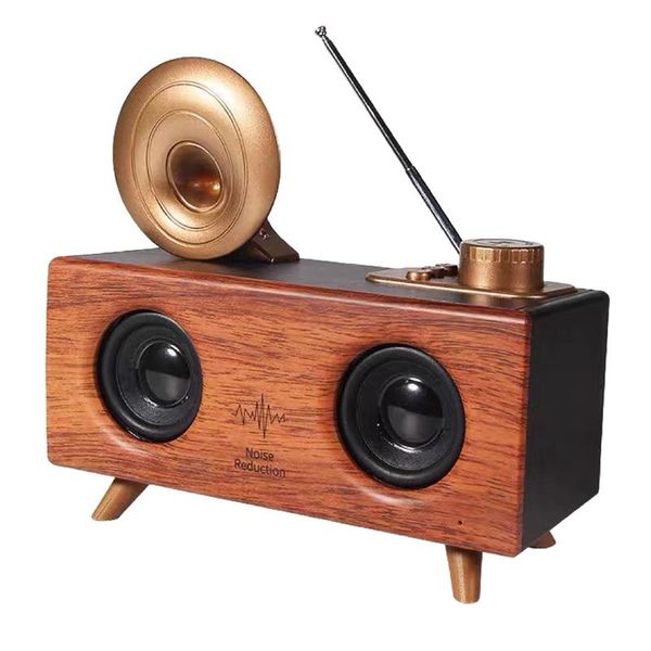 

wireless bluetooth retro bluetooth o portable outdoor radio card mini retro o wooden speaker