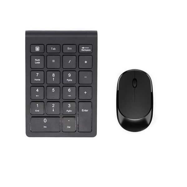 

keyboard mouse combos wireless number pad numeric keypad+mouse set 22 keys 2.4ghz financial accounting for lappc notebook