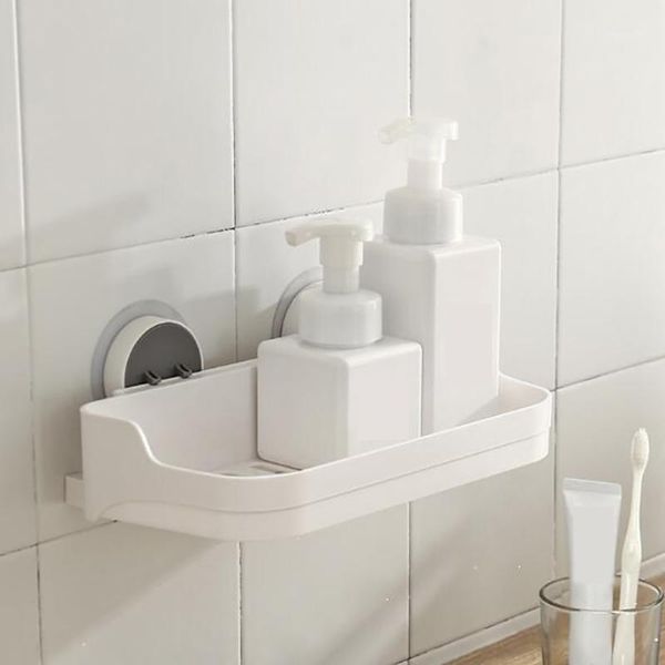 

bathroom storage & organization shelving wall rack organizer for shower shampoo holder toilet suction cup durable accessories1