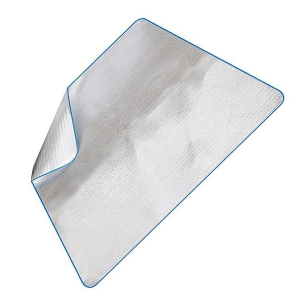 

outdoor pads double sided mat waterproof picnic aluminum film portable cushion (edge random color, 220x220cm)