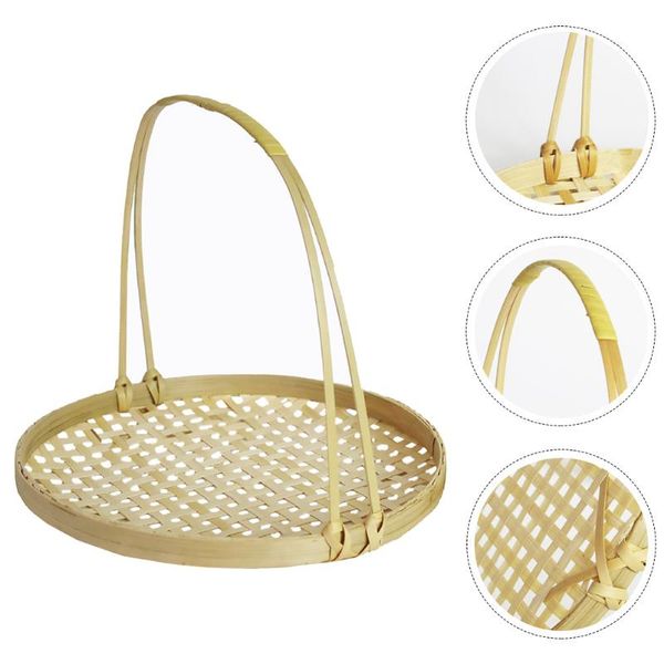 

storage baskets 1pc bamboo hand basket adorable container woven