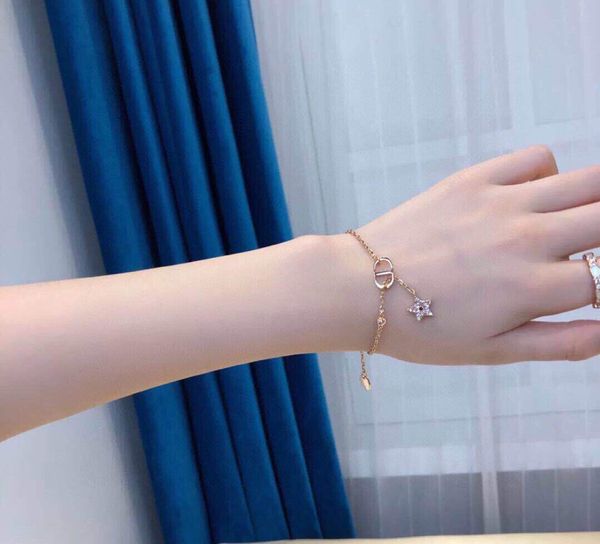 

aaa designer jewelry star letter bracelet for women, Silver