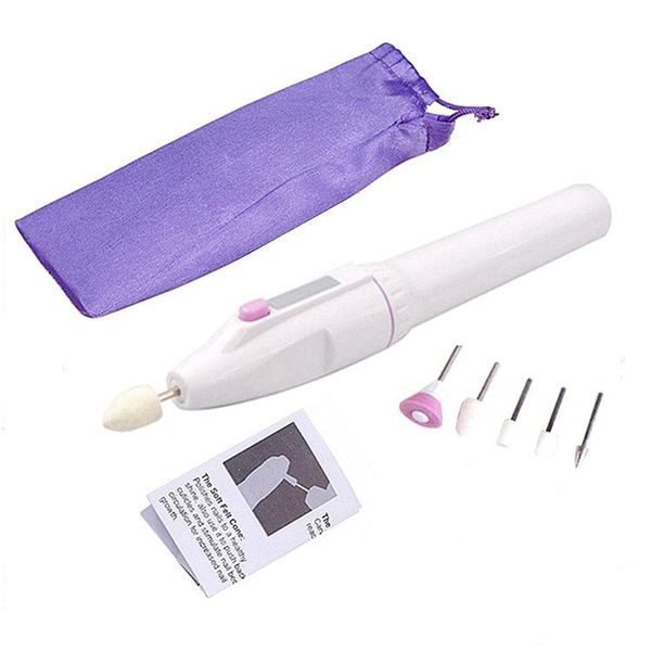 

simple portable polisher pen nail battery electric manicure polishing art kits
