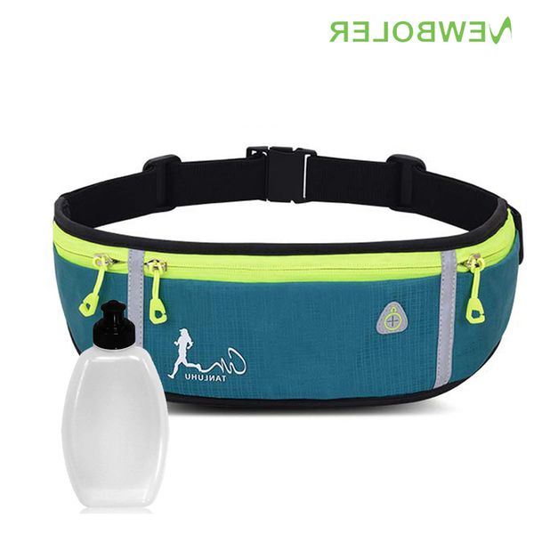 

professional outdoor running bag phone anti-theft pack belt waist bags waterproof men women gym with water bottle