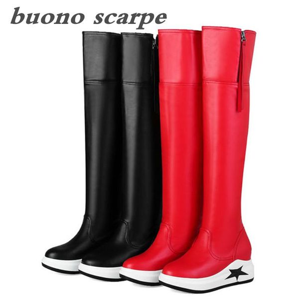 

boots muffin bottom winter fashion over the knee, Black