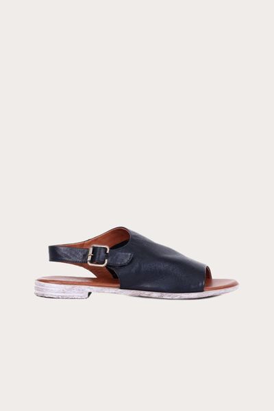 

sandals women's black leather flat