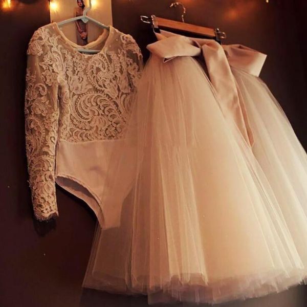 

girl's dresses vintage lace flower girl pageant two pieces ball gown tutu sash ribbon floor length illusion jewel neck custom made, Red;yellow