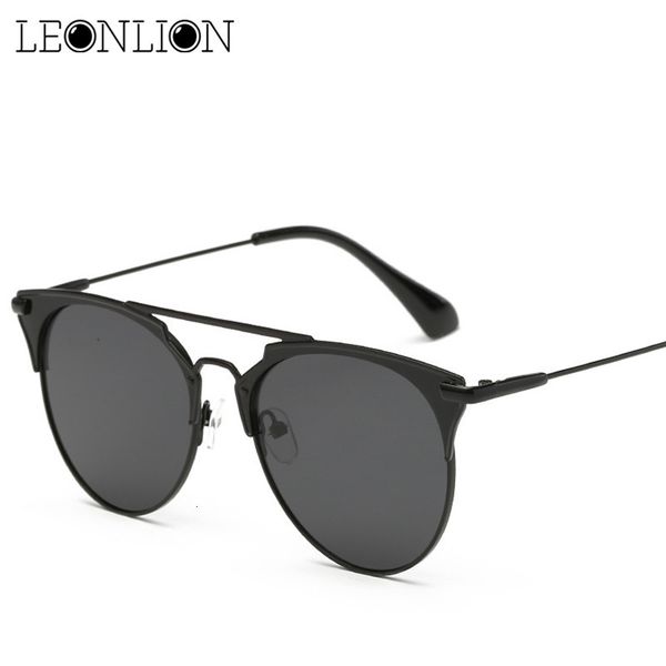 

designer sunglasses leonlion 2021 brand vintage alloy glasses women metal luxury candies lens lady outdoor travel oculos, White;black