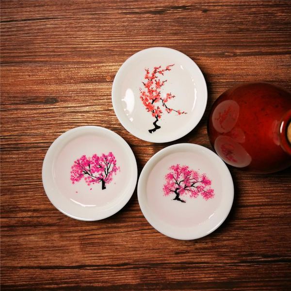

cups & saucers magic sakura cup japanese cold temperature color changing tea flower display teacup ceramic single