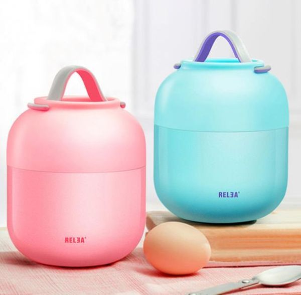

dinnerware sets lunch box kid's tableware babys insulation soup pot stew kettle portable stainless steel bowl vacuum conta