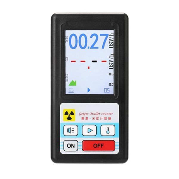 

nuclear radiation detector color display screen geiger counter personal marble detectors beta gamma x-ray tester storage bags