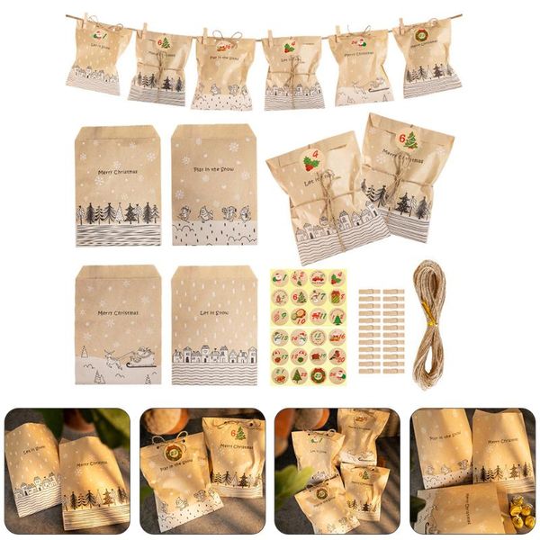 

gift wrap 1 set simple christmas packing bag pouch