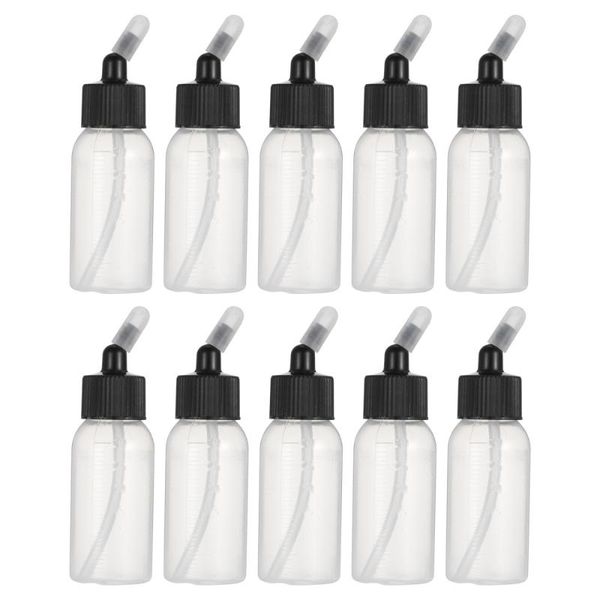 

storage bottles & jars 10pcs 35ml dropper paint portion airbrush bottle jar