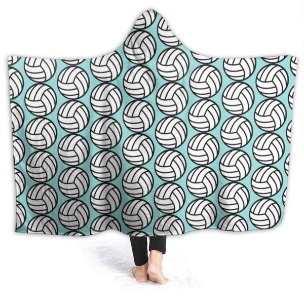

blankets volleyball blanket fuzzy hooded bedspread fleece all weather soft