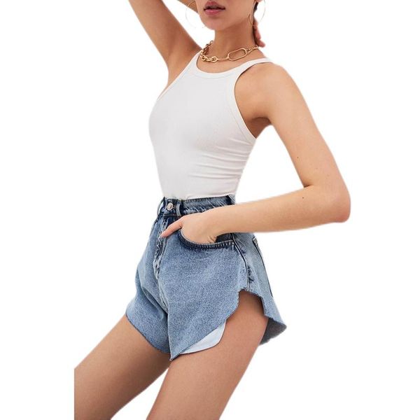 

women's shorts meiyangyoung casual blue for women high waist denim 2021 fashion classic summer bottom female ladies jeans, White;black