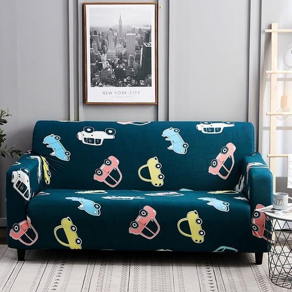

chair covers elastic car print sofa-slipcover tight wrap all-inclusive slip-resistant cartoon sofa towel sectional couch cover 1/2/3/4-seate