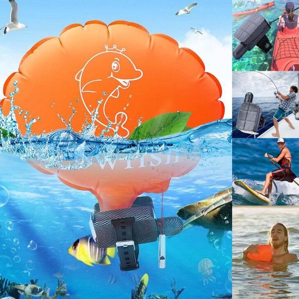 

life vest & buoy rescue bracelet device wristband emergency flotation self-help airbag prevent drowning anti-drowning floating swim #g2