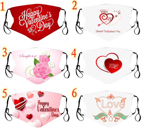 

high-quality masks new valentine's day 3d digital printing pattern can put pm2.5 filter dust-proof breathable mask in winter kpaz