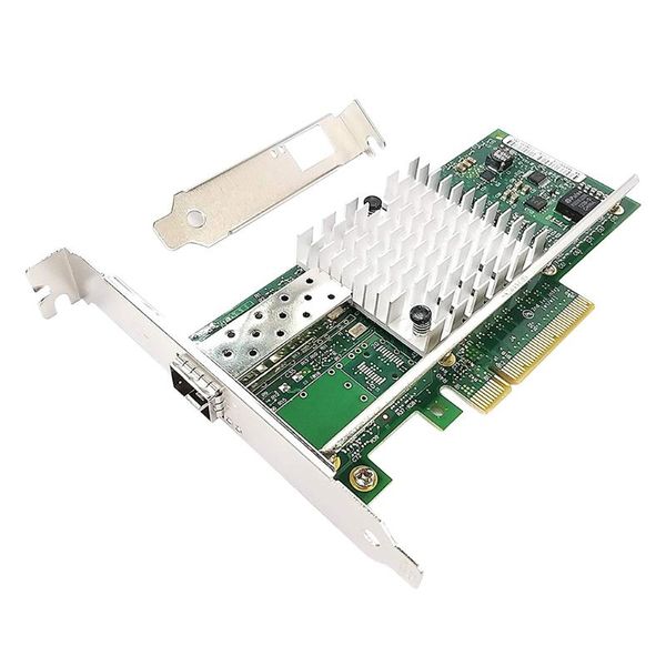

x520-da1pci-e 10gbps ethernet card network module with low & high profile bracket computer accessory e10g41btda cables connectors