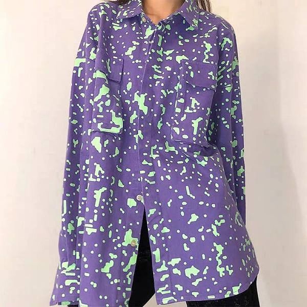 

parkas Single-breasted purple flannel printed cavempt ec releases velo jacket hip cavv empt jackets, Black