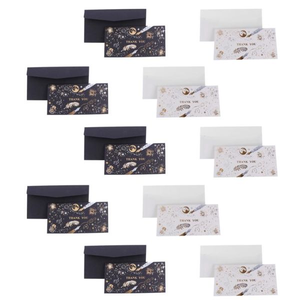 

greeting cards 10pcs thanking you for celebration wedding with 10 envelops