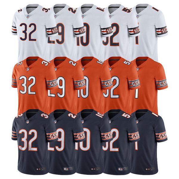 

tracksuit jerseys american football shirt bear 52# khalil mack embroidered jersey men, Gray
