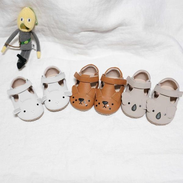 

first walkers littlesummer genuine leather baby solid color animal cartoon manual non slip four seasons toddler shoes1