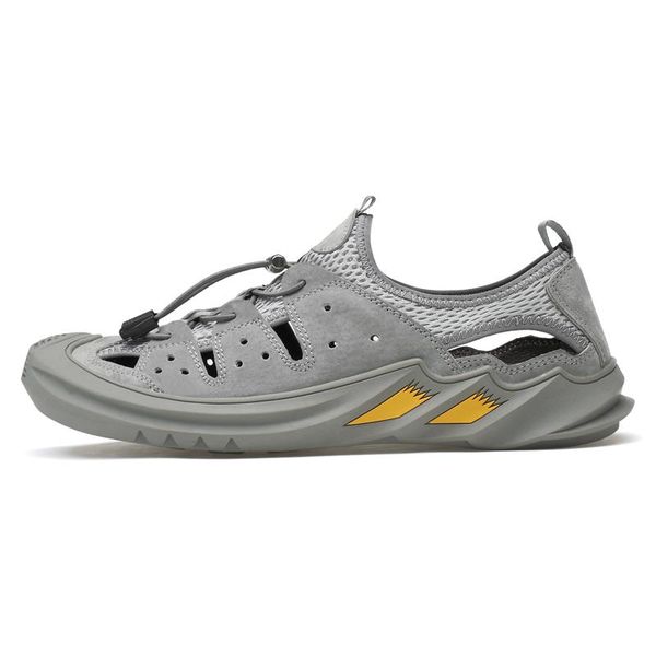 

sandals leather rubber masculino sandalsslippers men sandale uomo sport sandalen outdoor man cuero casa deportivas shoes zandalias da, Black
