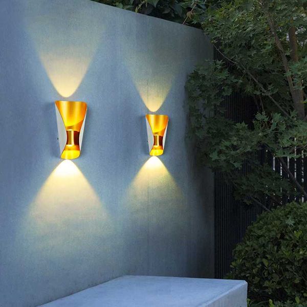 

outdoor wall lamps decorative lighting porch garden home terranze 10w led light ip65 white gold black