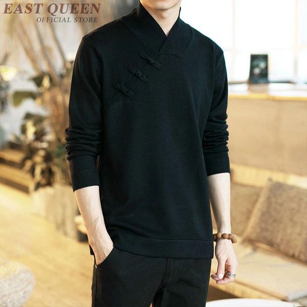 

retro sweater men 2021 vintage pullovers full sleeve casual solid color knitting male sweaters autumn winter fashion kk2931 men's, White;black