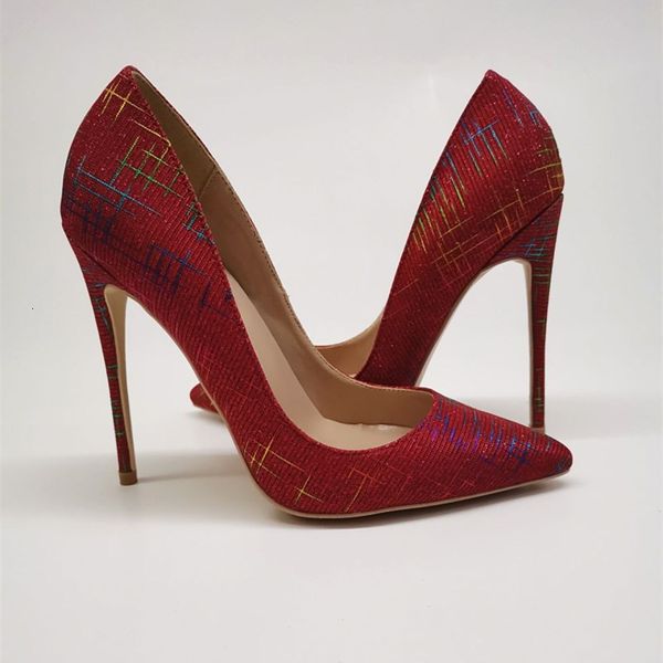 

dress shoes tikicup women pattern print pointy toe stiletto high heels fashion ladies chic slip on pumps customize formal s187, Black