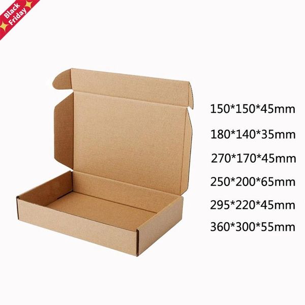 

10pcs/lot brown paper kraft box post craft pack boxes packaging storage mailing gift for wedding wrap