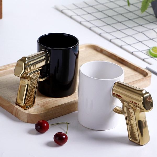 

mugs creative pistol shape porcelain kitchen utensils funny coffe mug ceramic beautiful tea cute coffee water cup gift