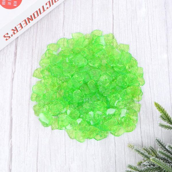 

decorative flowers & wreaths 200pcs acrylic leaves beads 16mm hanging hole thin diy jewelry making accessories transparent for ea