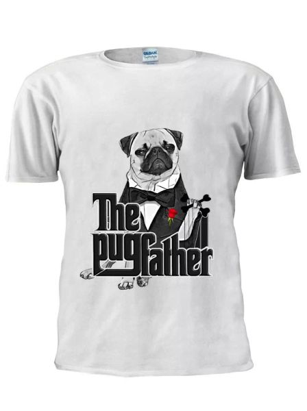 

the pug father t-shirt pug life tshirt men women trendy tshirt m496, White;black