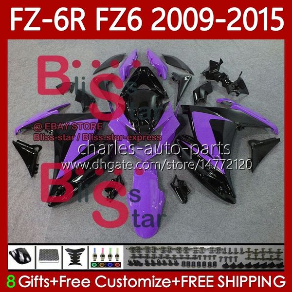 Carene OEM per YAMAHA FZ 6R 6N 6 FZ6 R N 600 FZ-6R FZ600 FZ6R Viola Nero 2009 2010 2011 2012 2013 2014 2015 Corpo 103No.106 FZ-6N 09 10 11 12 13 14 15 FZ6N 09- 15 Kit Carrozzeria