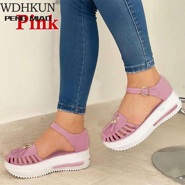 

sandals women's vulcanized shoes 2021 summer ladies increased lace-up women designer sneakers platform, Black