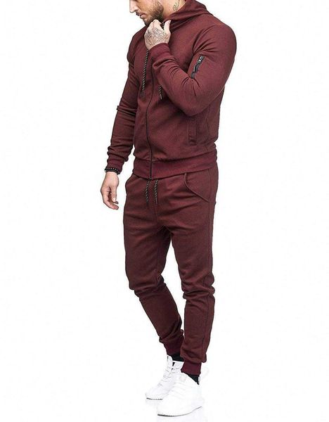 

men's sports suit arm zipper decoration fitness men's casual wear h501, Gray