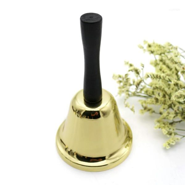 

christmas decorations alarm clear sound multi-use chroming metal durable restaurant service portable loud call hand bell practical1