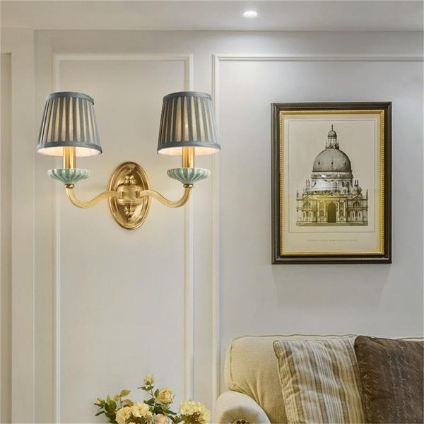 

brass wallÂ sconceÂ lamp modern luxury ceramic led light design for home bedroom parlor balcony wall lamp