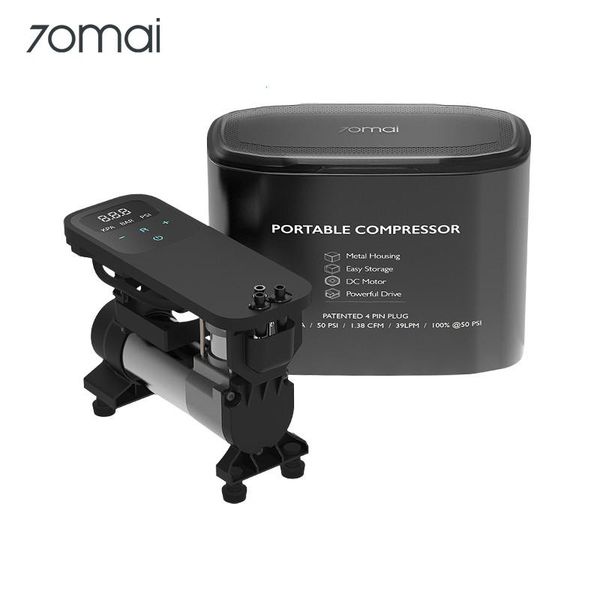 

smart home control 70mai air compressor 12v 70 mai protable electric car pump metal box mini tire inflator auto tyre pumb